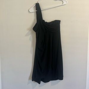 Elegant Black One-Shoulder Dress